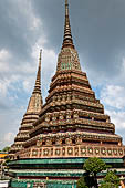 Bangkok Wat Pho, the group of the chedi of the four kings. 